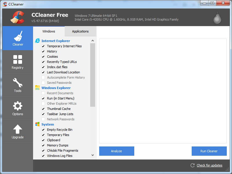 CCleaner (免费系统优化工具)下载
