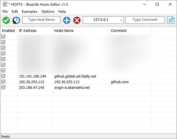 hosts文件编辑器(BlueLife Hosts editor) 1.3免费版
